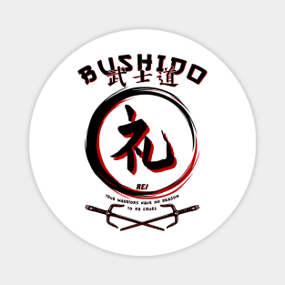 Seven Virtues of BUSHIDO - REI - Martial Arts Kung-Fu Magnet